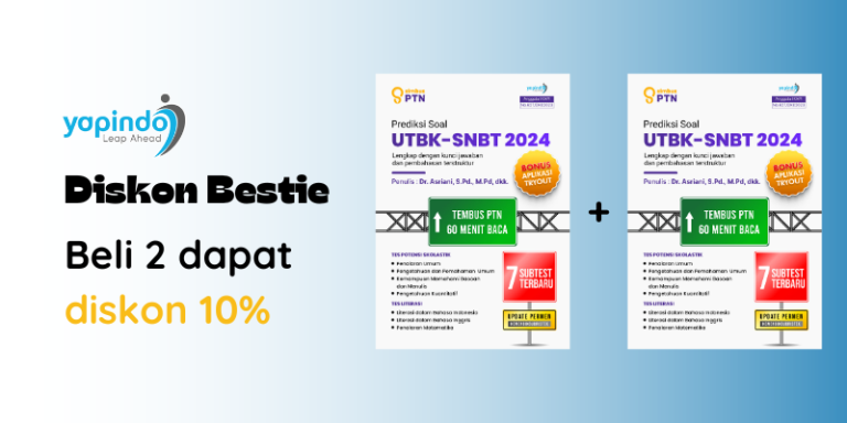 Diskon Bestie, Beli 2 Buku Simbus PTN Diskon 10%