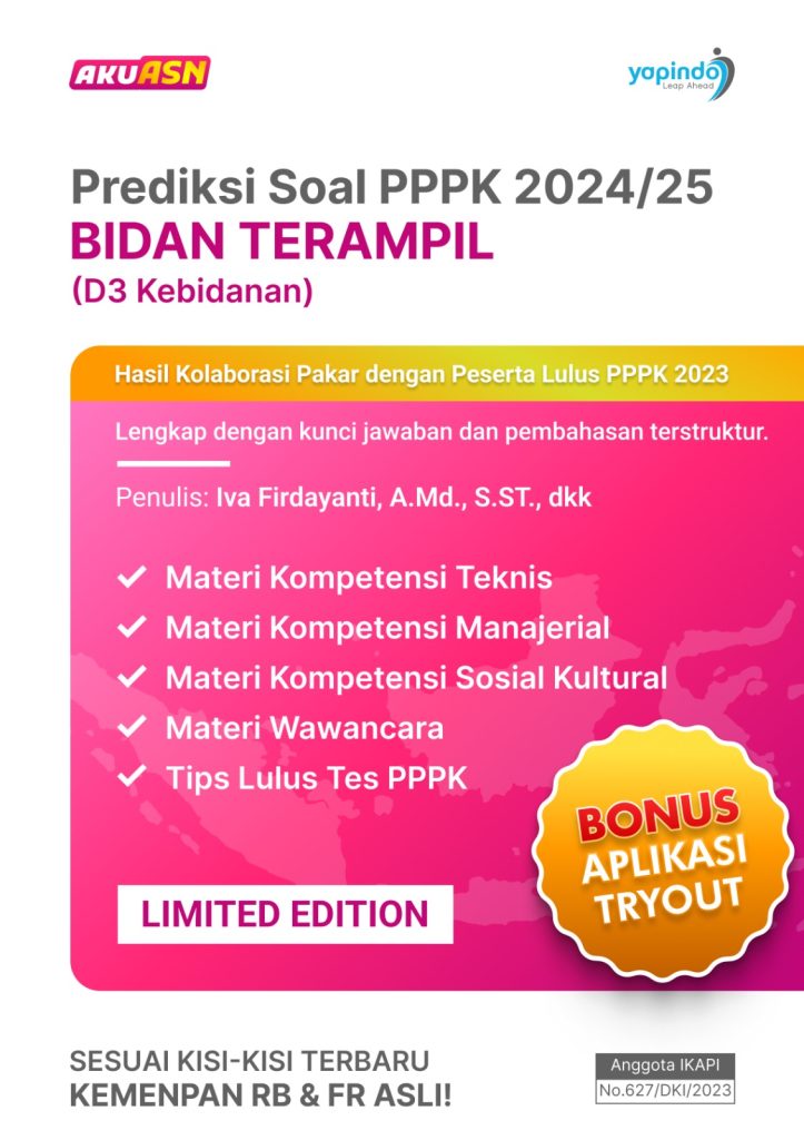 Prediksi Soal PPPK 2024/25  Bidan Terampil (D3 Kebidanan)