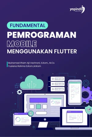 front cover buku pemrograman wobile menggunakan flutter