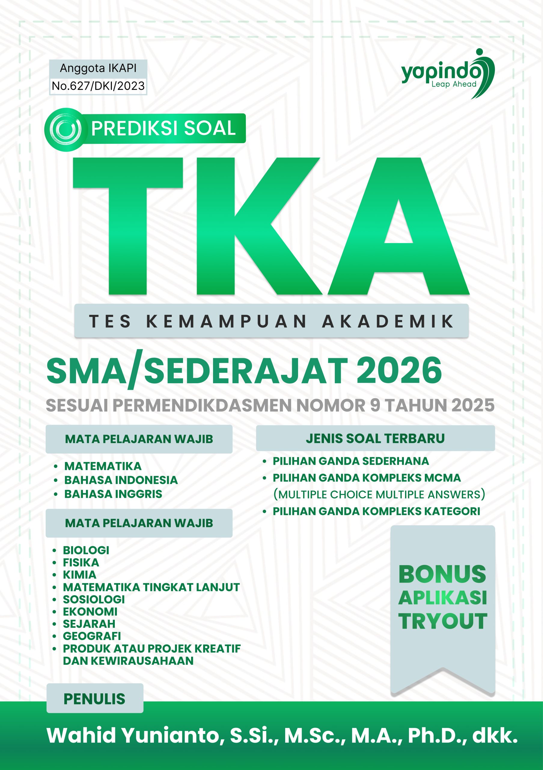 Prediksi Soal TKA (Tes Kemampuan Akademik) SMA/Sederajat 2026 Sesuai Permendikdasmen Nomor 9 Tahun 2025